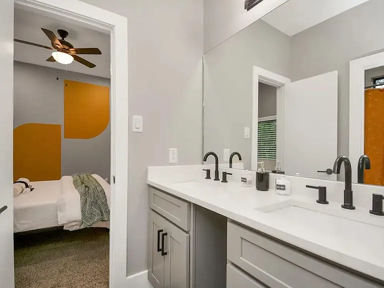 Full Bath for rooms #1 and #2