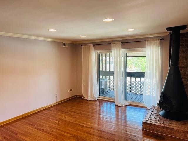 Family Room with real wood burning fire place