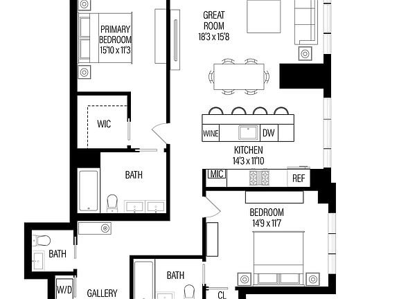 2nd image of 215 E 19th St #6B