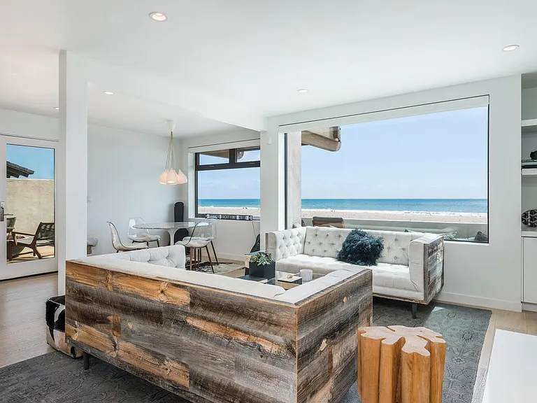 Living room with ocean view