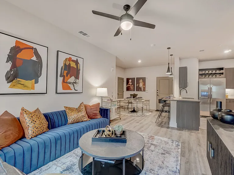 Living Room, Kitchen, & Dining Area