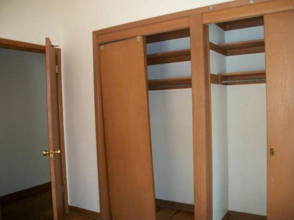 Closet space in bedroom