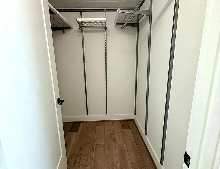 Walk-in closet master bedroom