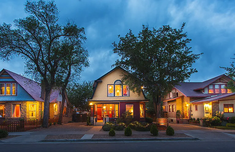 Exterior of All 3 Historic Rentals