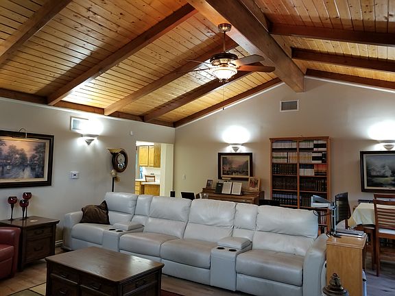 Great room with fireplace. 