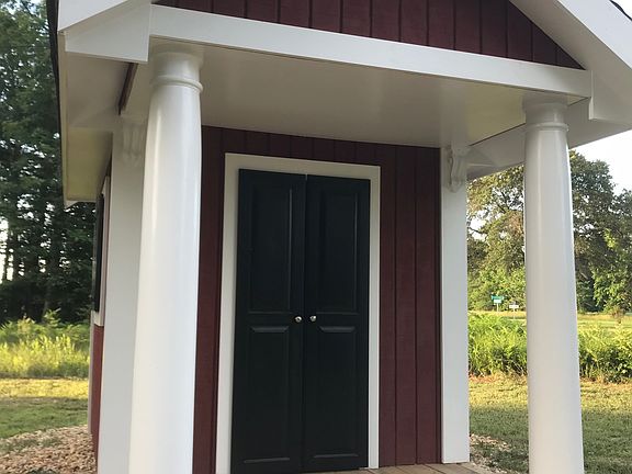 Bus shed at end of driveway