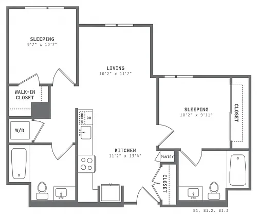 Floor plan B1