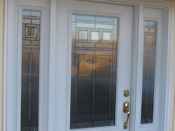 leaded front door