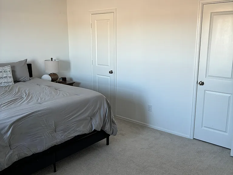 His and hers closets in master bedroom