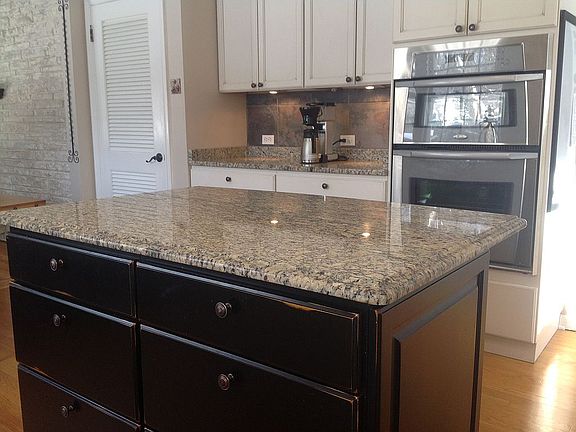 Island and granite counters