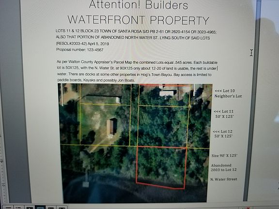 Flyer describing property