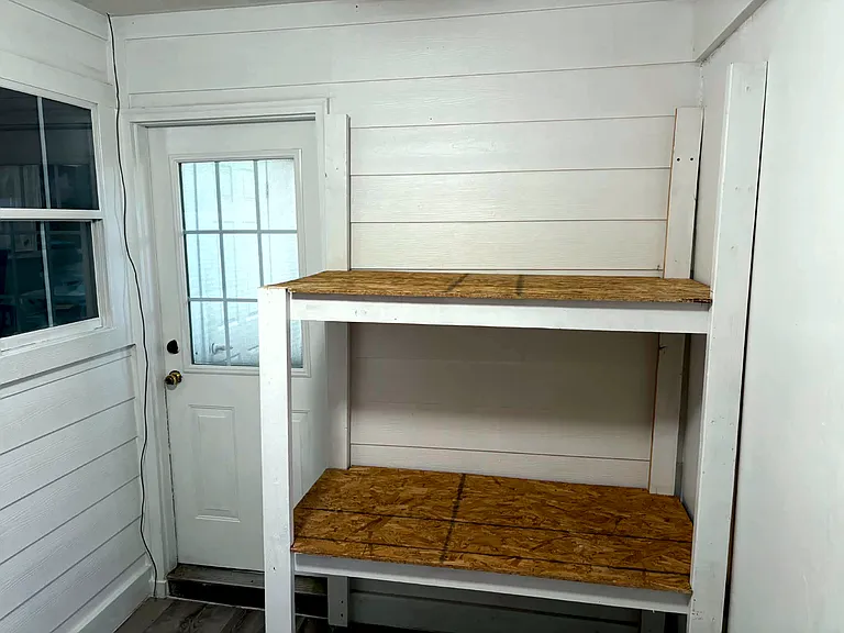 storage leading to backyard