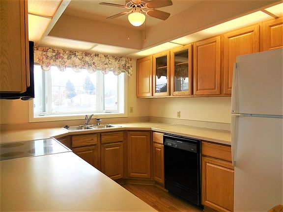 Close up of kitchen layout