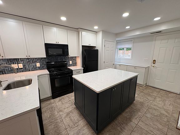 Kitchen with Island on Wheels