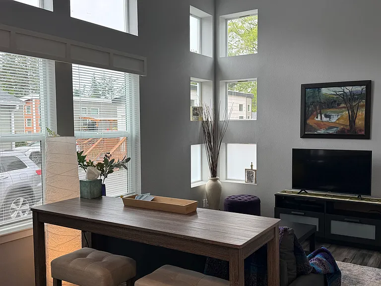 living and dining area