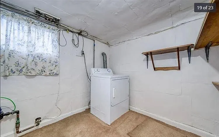 Laundry room with washer and dryer