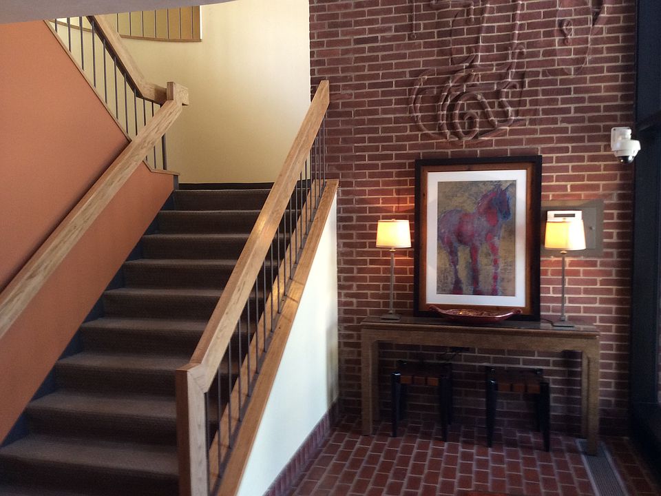 Stairway to second floor (there is also an elevator)