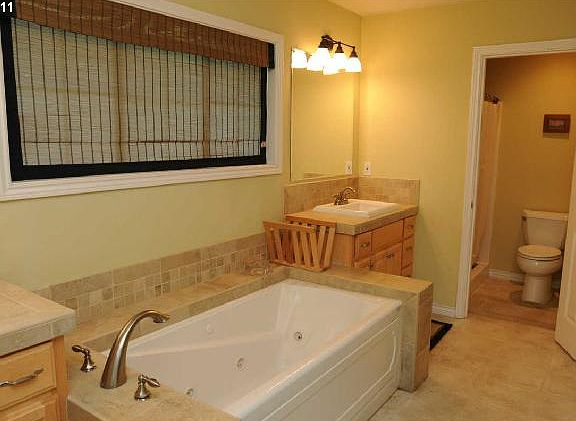 Updated master bathroom