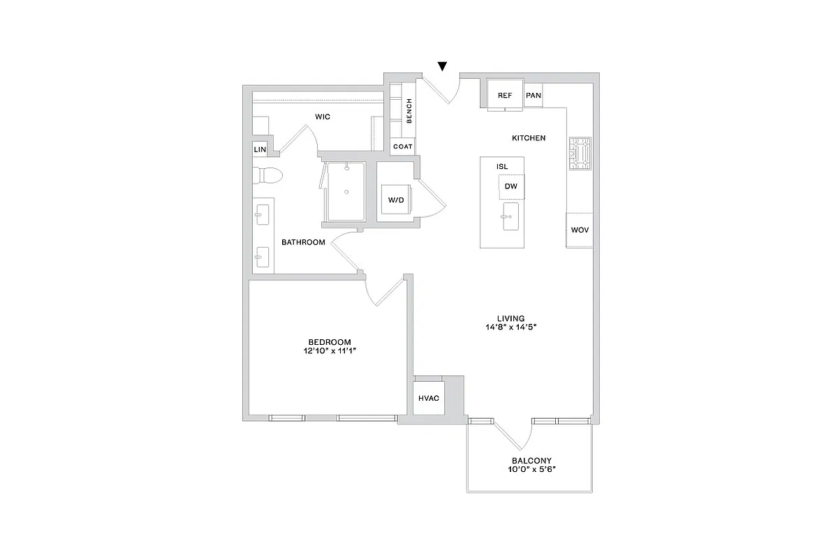Floor plan PHB1 (1x1)