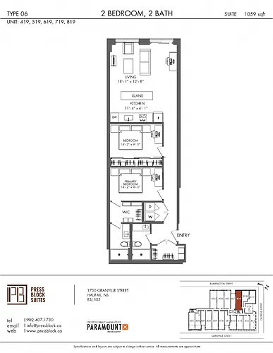 Floor plan 2 Bedroom | Type 06