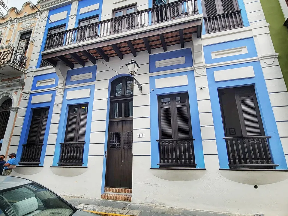 front of building