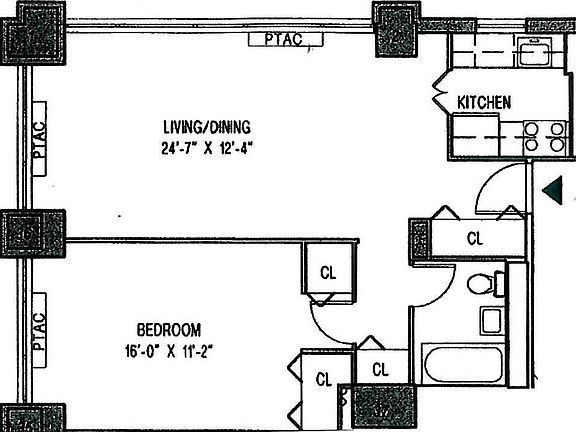 2nd image of 322 W 57th St APT 17G