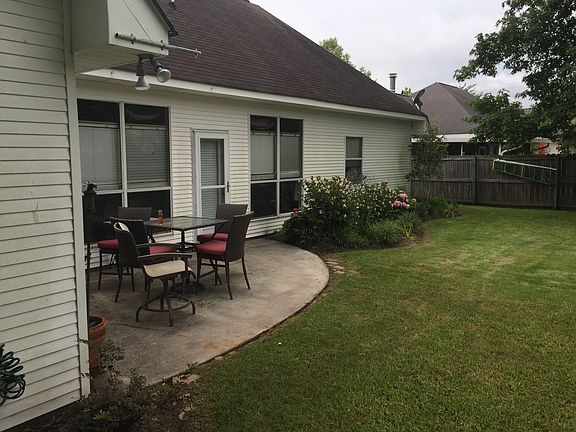 along back of house