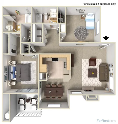 Floor plan 2 Bedroom