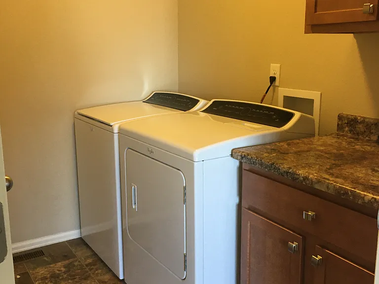 laundry room located on the second floor