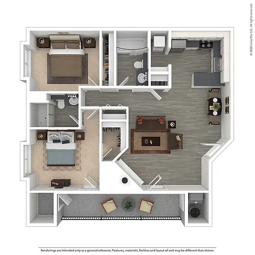 Floor plan 846 sqft- B2