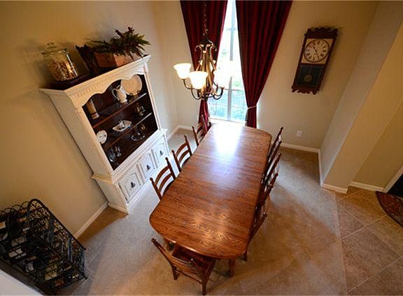Dining room view from the stairway landing