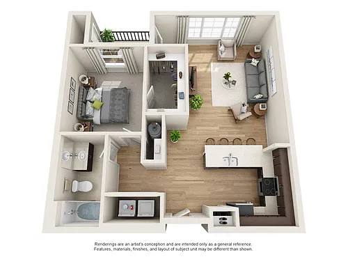 Floor plan 1X1 A11