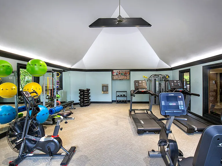 Fitness center with cardio and strength equipment