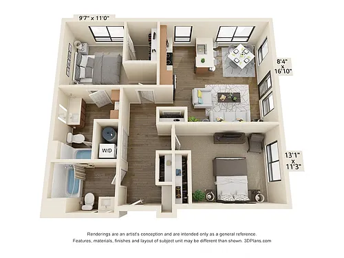 Floor plan 2B