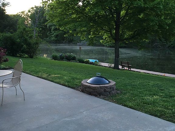 Backyard with strip cut view