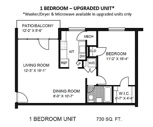 Floor plan 1 Bedroom