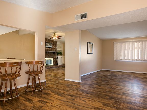 Enter dining and living area