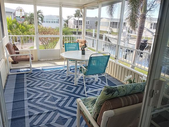 Lanai overlooking water