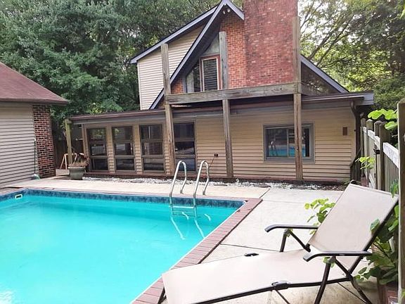 Back of the house from pool