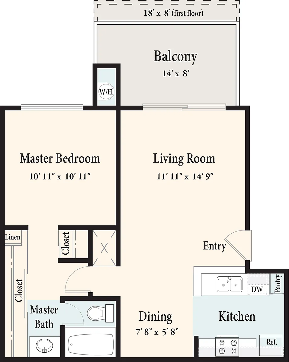 Floor plan The Cape Cod