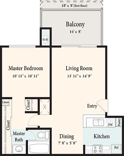 Floor plan The Cape Cod