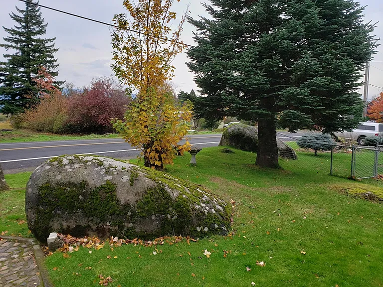 view from the driveway