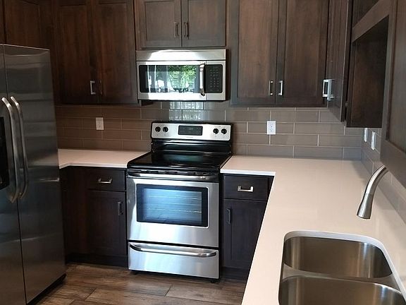 Kitchen with SS appliances