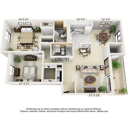 Floor plan The Raleigh