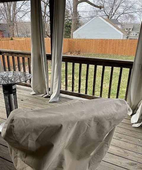 Awesome large deck in backyard is great for entertaining and relaxing.