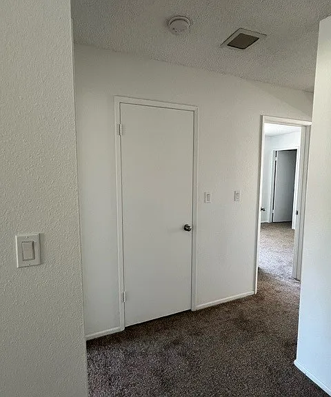 Upstairs closet within the hallway