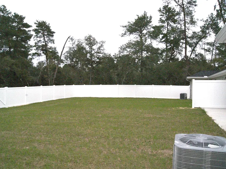 Large backyard