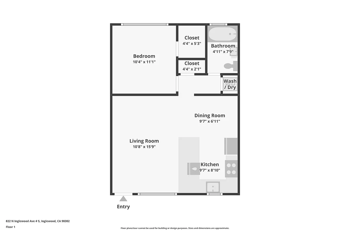Floor plan 1BD1BA