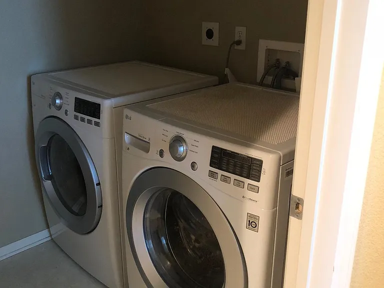 Laundry Room with top-of-the-line washer & dryer