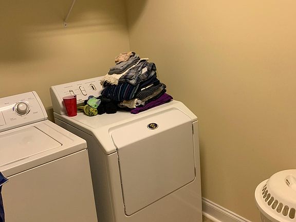 Laundry room. Washer and dryer come with unit
